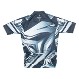 ATHLETIC SPORT Full Zip Cycling Mens Jersey Black XL