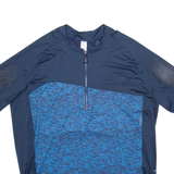 DECATHLON Cycling Mens Jersey Blue 1/2 Zip 2XL