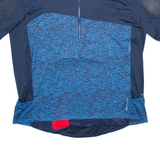DECATHLON Cycling Mens Jersey Blue 1/2 Zip 2XL