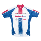 GIST Cycling Mens Jersey White 1/2 Zip S