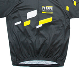 THOMAS Full Zip Cycling Mens Jersey Black XL