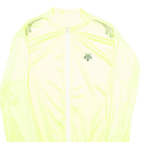 Full Zip High Vis Cycling Mens Jersey Yellow Long Sleeve L