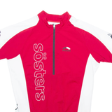 SKIN FIT Cycling Mens Jersey Red 1/2 Zip S