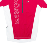 SKIN FIT Cycling Mens Jersey Red 1/2 Zip S