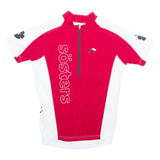 SKIN FIT Cycling Mens Jersey Red 1/2 Zip S