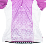 CRIVIT Cycling Womens Jersey White 1/4 Zip S