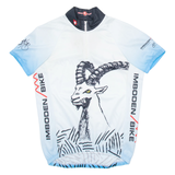 SWISS QUALITY Cycling Mens Jersey Blue 1/4 Zip S