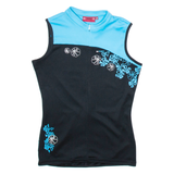 K-TEC Cycling Womens Jersey Black Sleeveless 1/4 Zip S