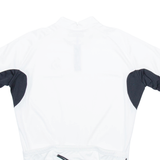 JACKAROO Cycling Mens Jersey White 1/4 Zip L