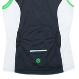 RACER Cycling Mens Jersey Black Sleeveless 1/4 Zip L