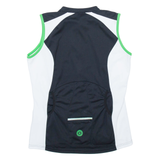 RACER Cycling Mens Jersey Black Sleeveless 1/4 Zip L