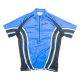 BIEMME Cycling Mens Jersey Blue 1/2 Zip XL