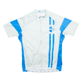 89 SPORTS Full Zip Cycling Mens Jersey Grey L