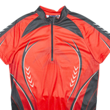 CRIVIT SPORTS Cycling Mens Jersey Red 1/4 Zip L