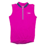 CMP Cycling Womens Jersey Pink Sleeveless 1/4 Zip XS