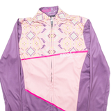 EKOI Full Zip Cycling Womens Jersey Purple Long Sleeve S