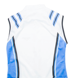 DESCENTE Cycling Mens Jersey White Sleeveless 1/2 Zip M