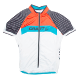 CRAFT Full Zip Cycling Mens Jersey White M