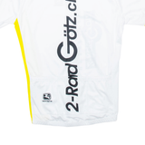 Full Zip Cycling Mens Jersey White M