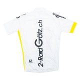 Full Zip Cycling Mens Jersey White M