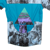 LOOK 100 Cycling Shirt Mens Jersey Blue 1/4 Zip S