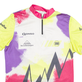 GONSO Cycling Shirt Mens Jersey Yellow 1/4 Zip L