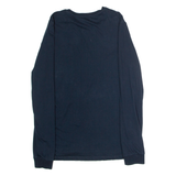 REISS Mens T-Shirt Blue Long Sleeve Crew Neck S
