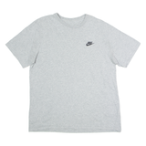 NIKE Mens T-Shirt Grey Crew Neck M