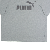 PUMA Mens T-Shirt Grey Crew Neck 2XL