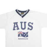 HOXLEY Australia Mens Jersey White 90s V-Neck XS