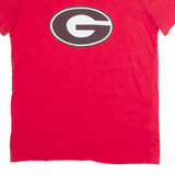 CHAMPION Mens T-Shirt Red V-Neck M