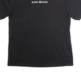 KARL KANI Mens T-Shirt Black Crew Neck L