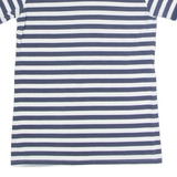 HARD ROCK CAFE Hamburg Striped Womens T-Shirt Blue Crew Neck L