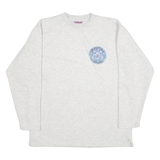 DETTO FATTO Cristal Dog Mens Sweatshirt Grey 90s M