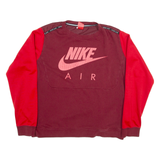 NIKE AIR Mens Sweatshirt Maroon L