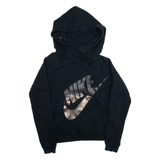 NIKE Womens Blue Hoodie S