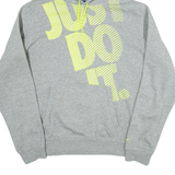 NIKE Womens Grey Hoodie L
