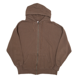 SUBDUED Womens Brown Hoodie Full Zip S