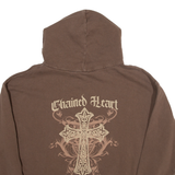 SUBDUED Womens Brown Hoodie Full Zip S