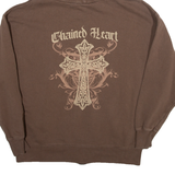 SUBDUED Womens Brown Hoodie Full Zip S