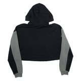 NIKE Cropped Womens Black Hoodie M