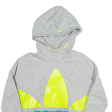 ADIDAS Womens Grey Hoodie UK 10