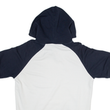 CHAMPION Short Sleeved Womens Blue Hoodie L