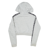 ADIDAS Cropped Womens Grey Hoodie UK 10