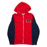 LEVI'S Womens Red Hoodie Full Zip L