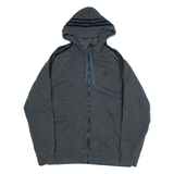 ADIDAS Womens Grey Hoodie Full Zip M
