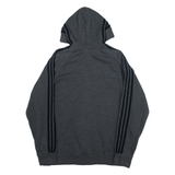 ADIDAS Womens Grey Hoodie Full Zip M