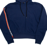 DKNY Cropped Womens Blue Hoodie S