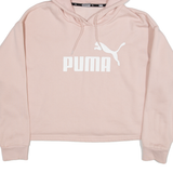 PUMA Cropped Womens Pink Hoodie XL