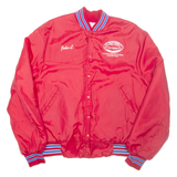 J&L SPORTS Shrine Bowl Wyoming Mens Bomber Jacket Red Nylon XL